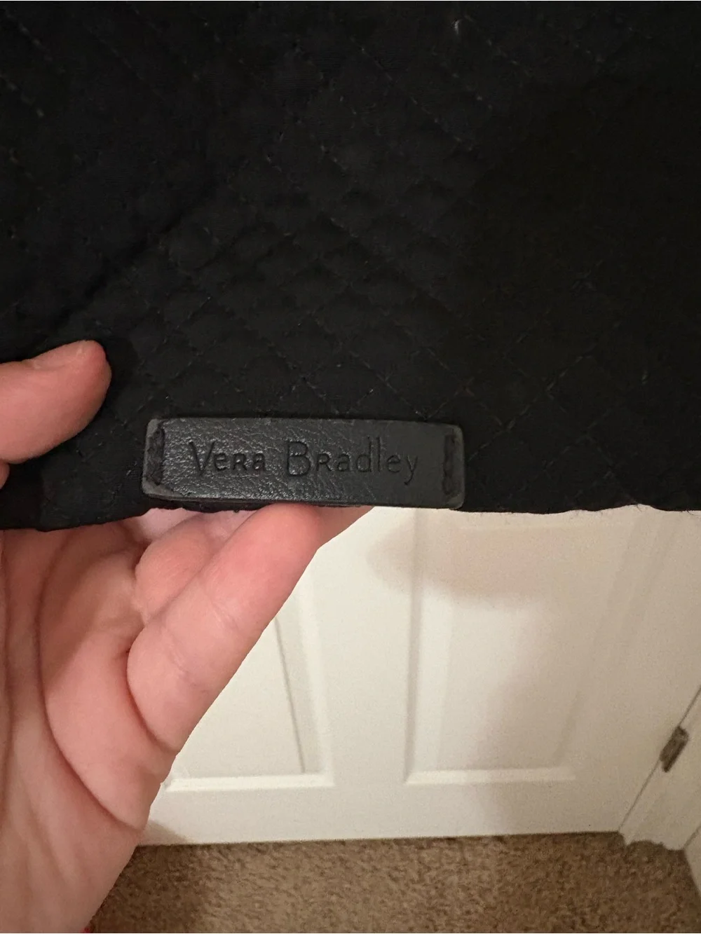 Vera Bradley Black Quilted Backpack